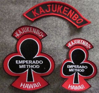PIECES KAJUKENBO HAWAII MARTIAL ARTS PATCHES   NEW