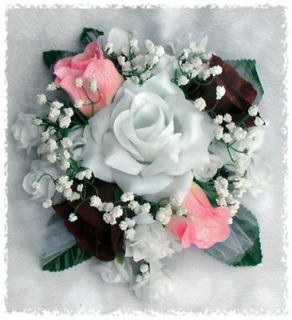 CUSTOM COLORS ~ CAKE TOPS Roses Centerpieces Silk Wedding Flowers 