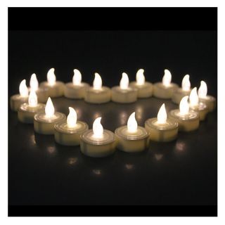   Warm White Color LED Flameless Tealight Electronic Candles Lights