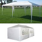 10 x 20 White Gazebo Party Tent Canopy with 6 Side Walls by Palm 