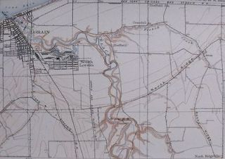   LORAIN, AVON OHIO (OH), BLACK RIVER, LAKE ERIE. ORIGINAL ANTIQUE MAP