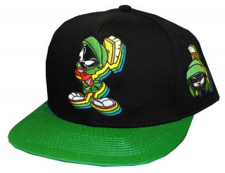   The Martian Looney Tunes Patch Cartoon Snapback Flat Bill Hat Cap