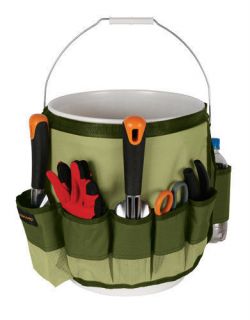 Fiskars Bucket Caddy Tool Organizer Carry Kit   Attaches to 5 Gallon 