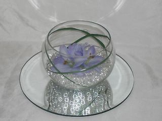 Fishbowl Wedding Table Centerpiece, Many Colours + Flowers