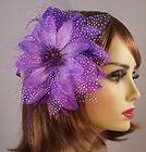   LARGE LILY FLOWER FASCINATOR HAIR CLIP PONY TAIL HOLDER BROOCH PIN