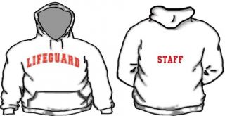 Lifeguard Word Hooded Sweatshirt Custom Name & # Team Hoodies Hoody 