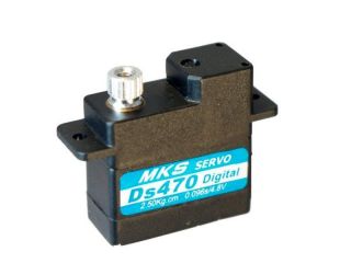 MKS Micro Size Servo DS470 for cyclic on 250 450 size helicopter