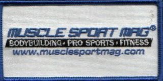 Muscle Sport Mag Patch Bodybuilding MMA NFL MLB WWE UFC