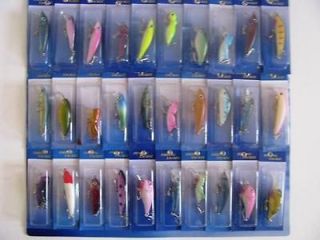 30 FRESHWATER SALTWATER FISHING LURES BASS BREAM COD
