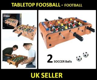   TABLETOP MINI MINATURE EXECUTIVE FOOSBALL FOOTBALL SOCCER WOODEN TABLE