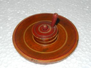 Old Lacquer Cor Wooden Grain Grinder Toy Model