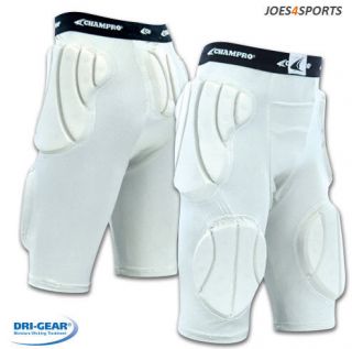 Dri Gear Football Girdle With Built In Pads (Color Silver)