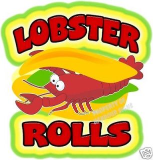   Rolls Decals 14 Seafood Sandwich Concession Trailer Food Truck