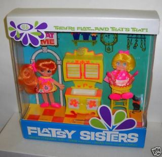 RARE Vintage NIB Ideal Flatsy Sisters Treat Time