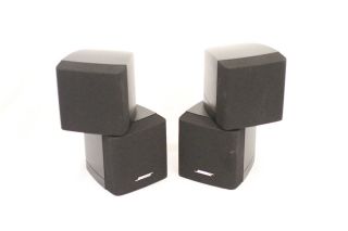 2x Premium Bose Lifestyle Double Cube Speakers Acoustimass (Black) 10 