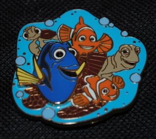 Disney Pin   Finding Nemo   Nemo, Marlin, Crush, Squirt, & Dory