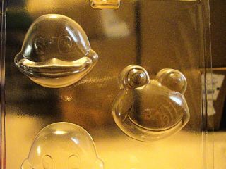 KIDS FROG & DUCK HEAD CHOCOLATE CANDY SOAP MOLD MOLDS