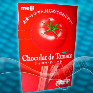   Meiji TOMATO CHOCOLATE Sticks Japanese Candy red fruity chocolat FRESH