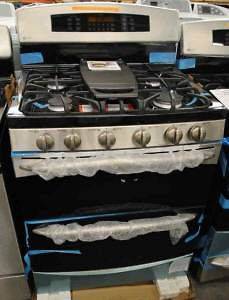 NEW GE PROFILE 30 GAS RANGE WITH 2 OVENS STAINLESS STEEL