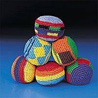 12x KICK BALLS Woven Knitted Hacky Sack Foot Bags NEW