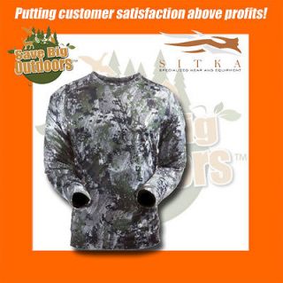   Large Sitka Gear Core Crew Shirt L/S Optifade Forest Camo 10012 FR L