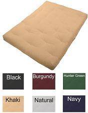 Inch Thick Full Size Cotton and Foam Futon Mattress Medium to Firm 