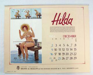   1985 Duane Bryers Hilda 13 Month Calendar MATCHES 2013 CALENDAR