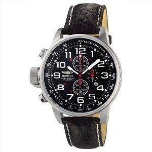   Mens Invicta 2770 Force Pilot Terra Military Lefty Leather Sport Watch