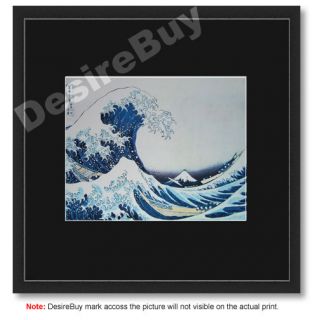 16x16 WOODBLOCKS In the Well of the Great Wave FRAMED Japanese Art