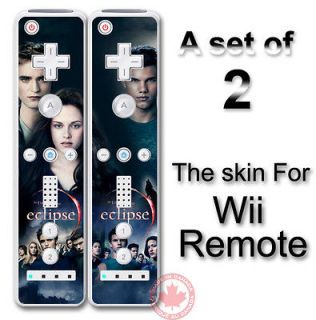 ECLIPSE Twilight JACOB EDWARD BELLA SKIN STICKER for Wii Remote