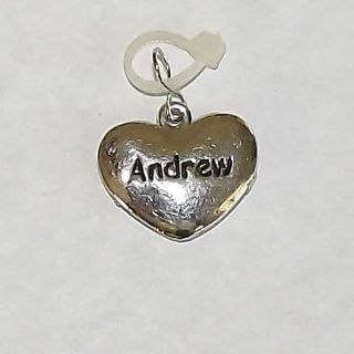 GANZ PUFFED HEART PERSONALIZED CHARMS OR PENDANTS LETTER A NAMES