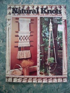 Vtg 70s Mid Century MACRAME WALL HANGINGS, TABLES & PLANT HOLDERS 