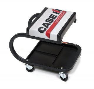 Case IH Mechanics Roller Shop Stool Seat Creeper With Storage