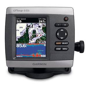 Garmin 441s Marine GPS fish finder and fuel flow w/warr