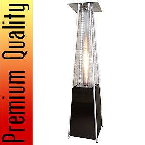 Black Pyramid Outdoor Patio Heater Propane LP Gas Home Commercial 
