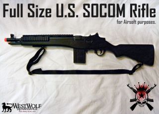   Marines/Navy Seals SOCOM Airsoft Rifle/Gun   M305/M14/M1/pr​op NEW