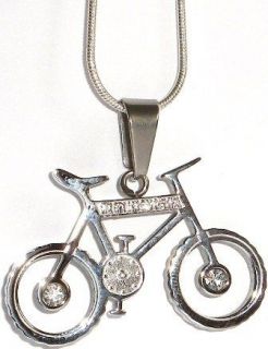 diamante pendant bicycle cycling necklace more options necklace type 