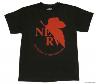 Licensed Neon Genesis Evangelion Anime Nerv Logo Adult Shirt S 2XL