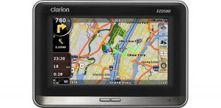 Clarion EZD580 4.3 Portable GPS Navigation System LCD Touch Panel US 