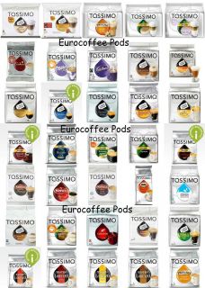 Tassimo Refill T DISCS / Pods Coffee   30 Flavours To Choose From