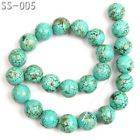 200pcs Turquoise Round Stone Beads Loose Beads 4mm