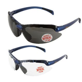 C2 Style BLUE Bifocal Safety Glasses Select Lens Option