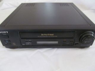 Sony VCR Recorder VHS SLV 420 Video Cassette DA Pro Head Cleaner 