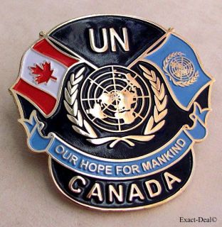 Canada Canadian Veterans U.N United Nations Peacekeeping Beret Badge