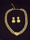VTG Art Deco PREMIER Designs Chunky Gold Chain Choker Necklace DEMI 