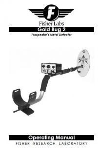 Fisher Gold Bug / GoldBug 2 / Gold Bug DP Replacement Owners Manual