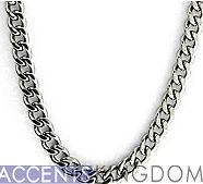 mens titanium necklace in Mens Jewelry