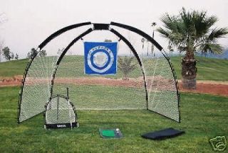 NEW 3 in 1 Golf Practice Set Mat Driving Chipping Net