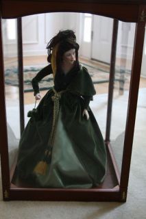Gone with the Wind Franklin Heirloom Doll Scarlett OHara & Display 