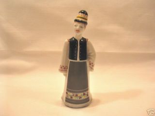 Hollohaza Hungary Porcelain Man Figurine Figure